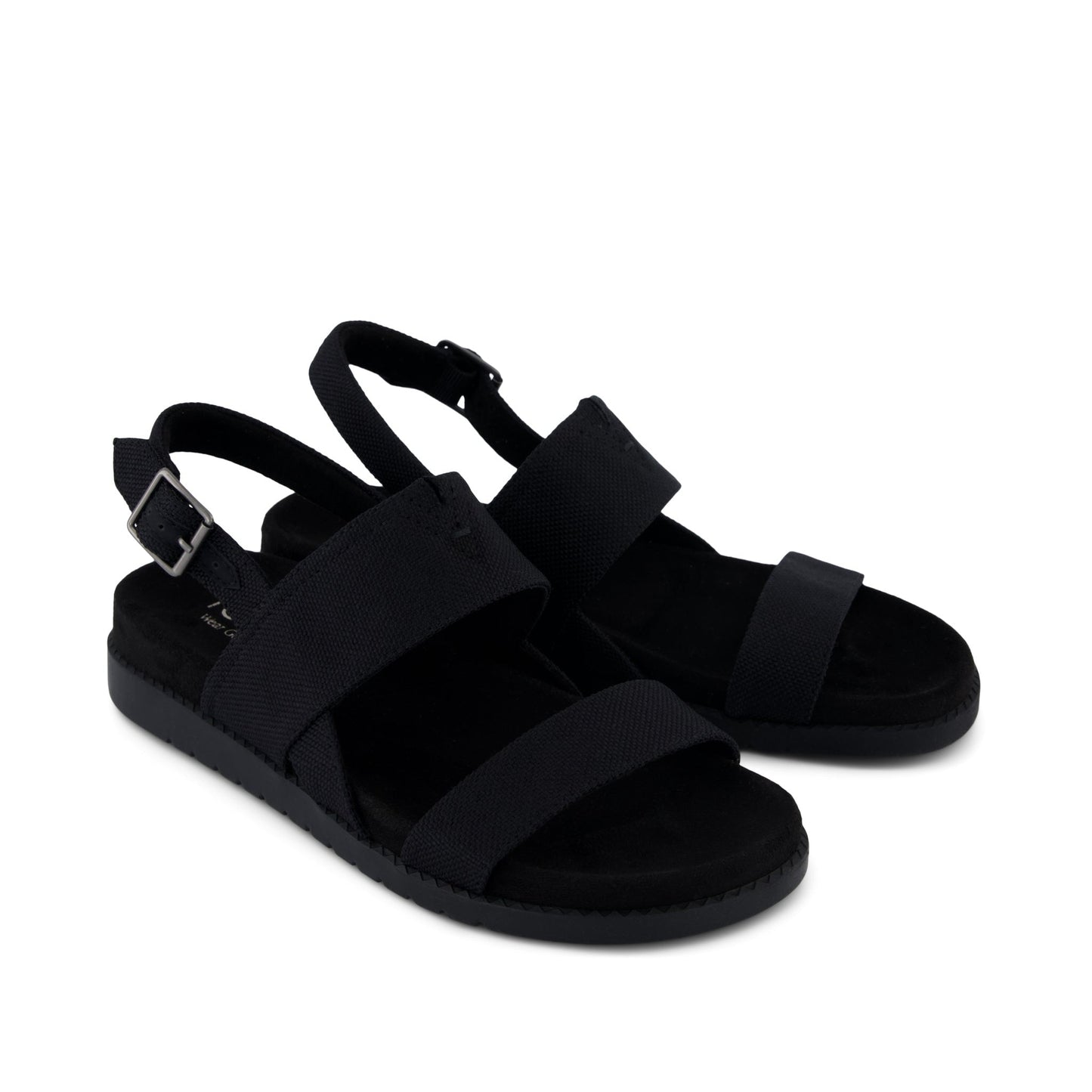 Marin Strap Sandal Black Heavy Canvas