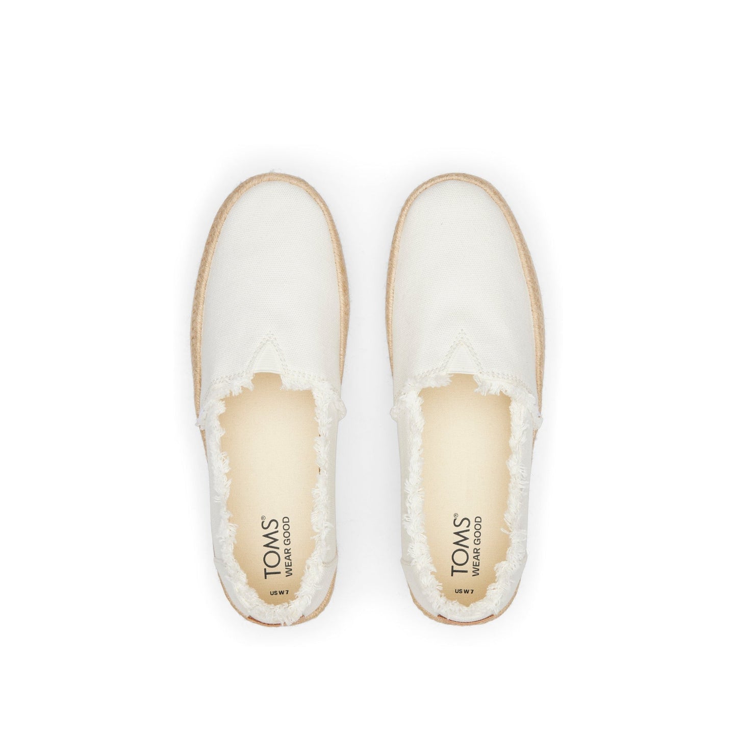Valencia White Canvas Platform Espadrille