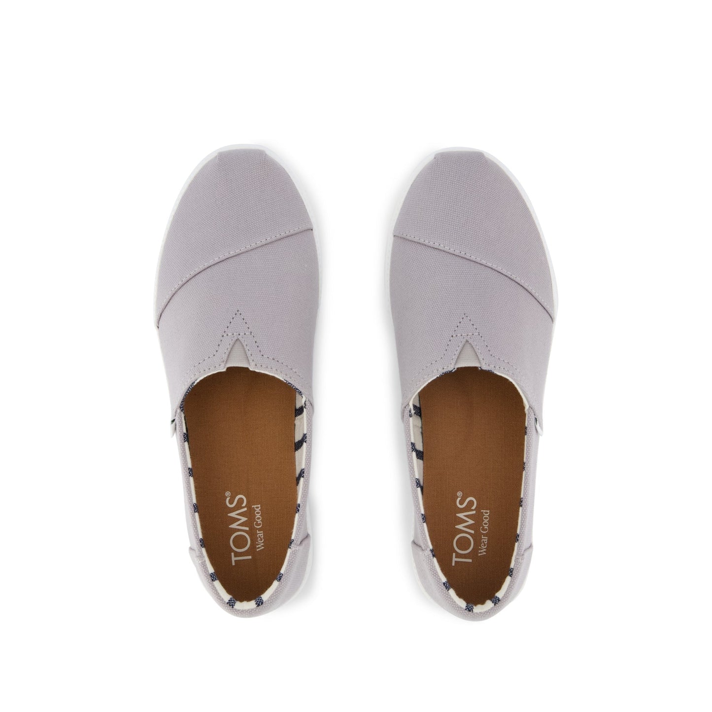 Womens Asher Platform Slip On Sneaker Grey Canvas