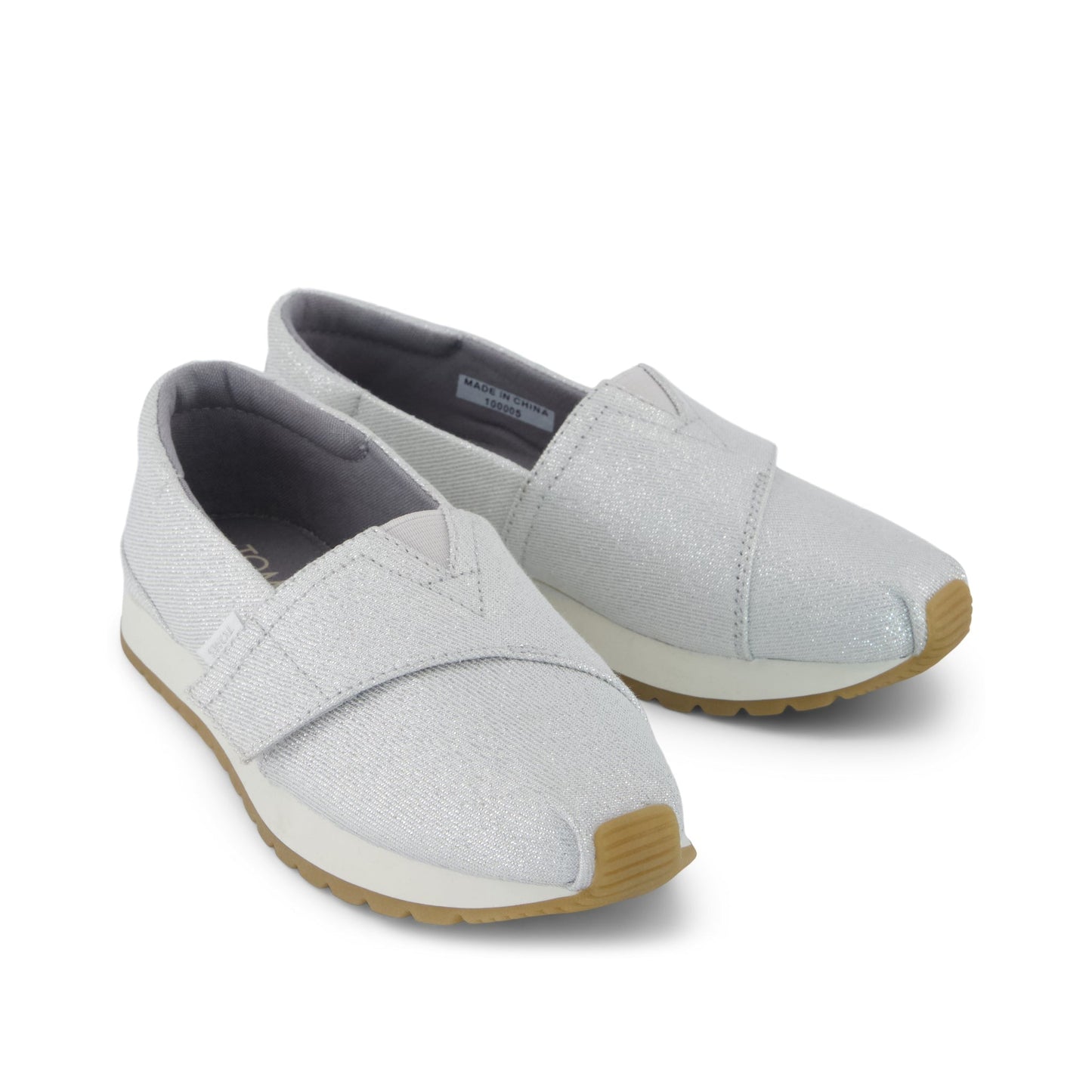 Resident Plus Kids Sneaker Silver Metallic Twill