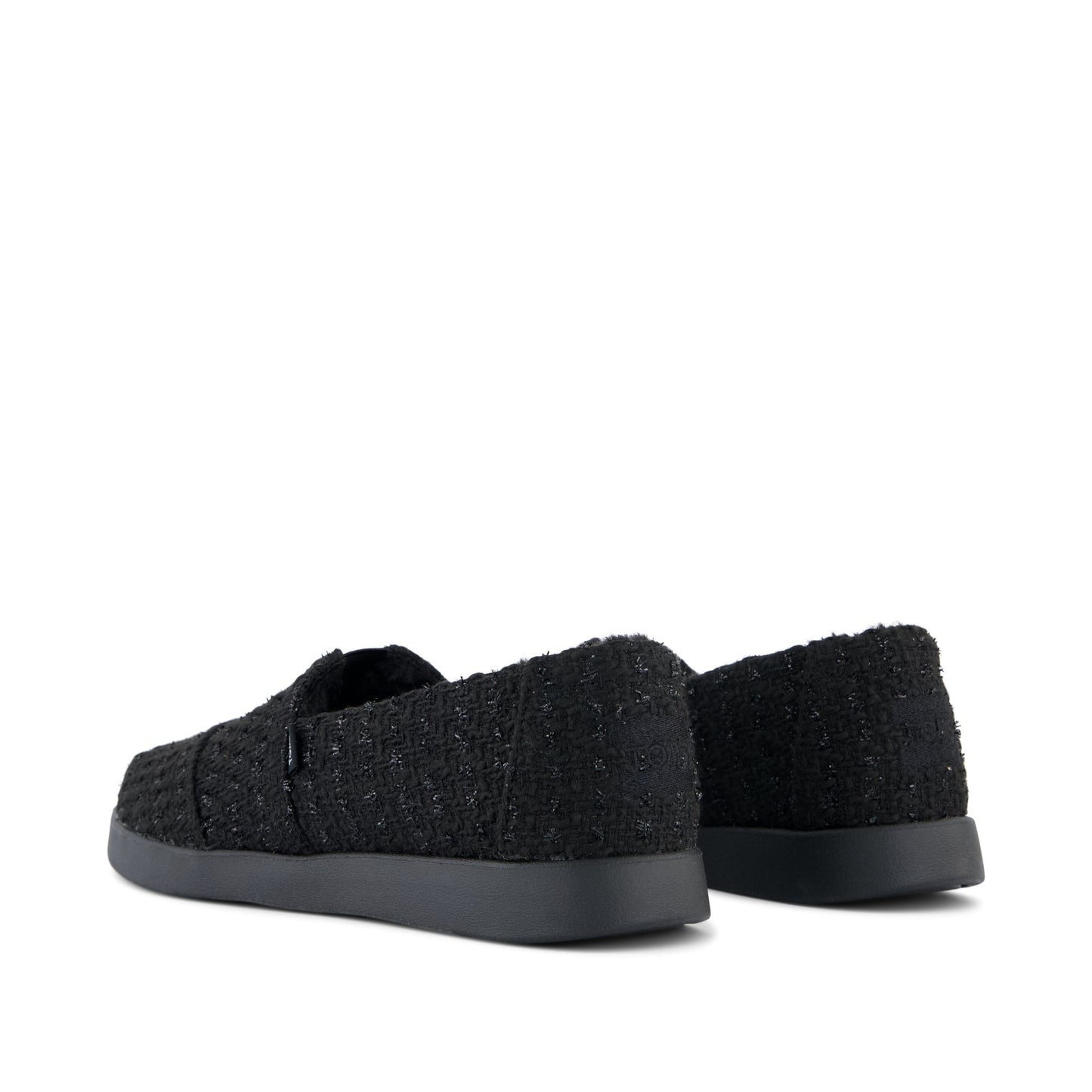 Womens Alpargata Plus Black Metallic Faux Fur