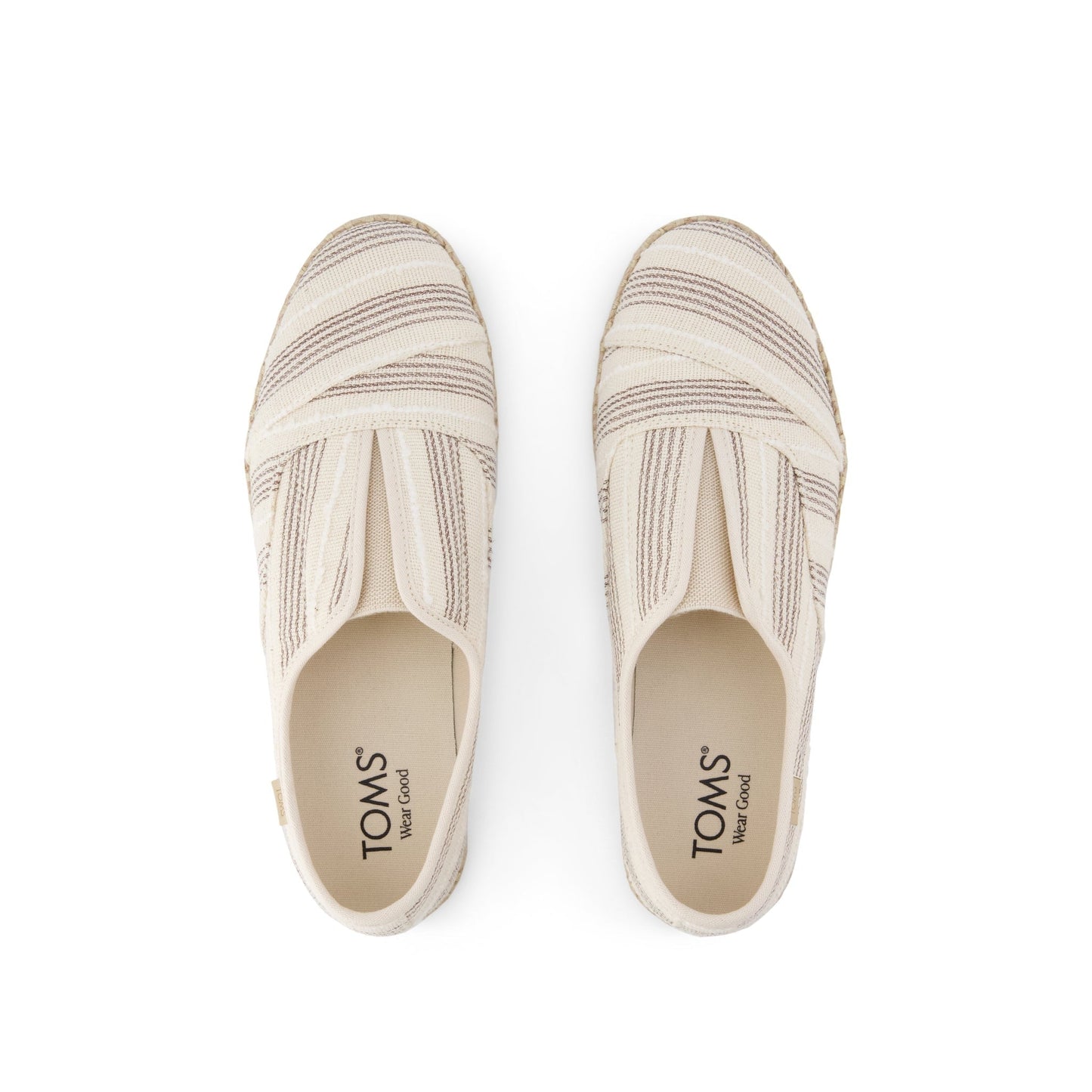 Womens Palmera Plus Natural Metallic Stripe