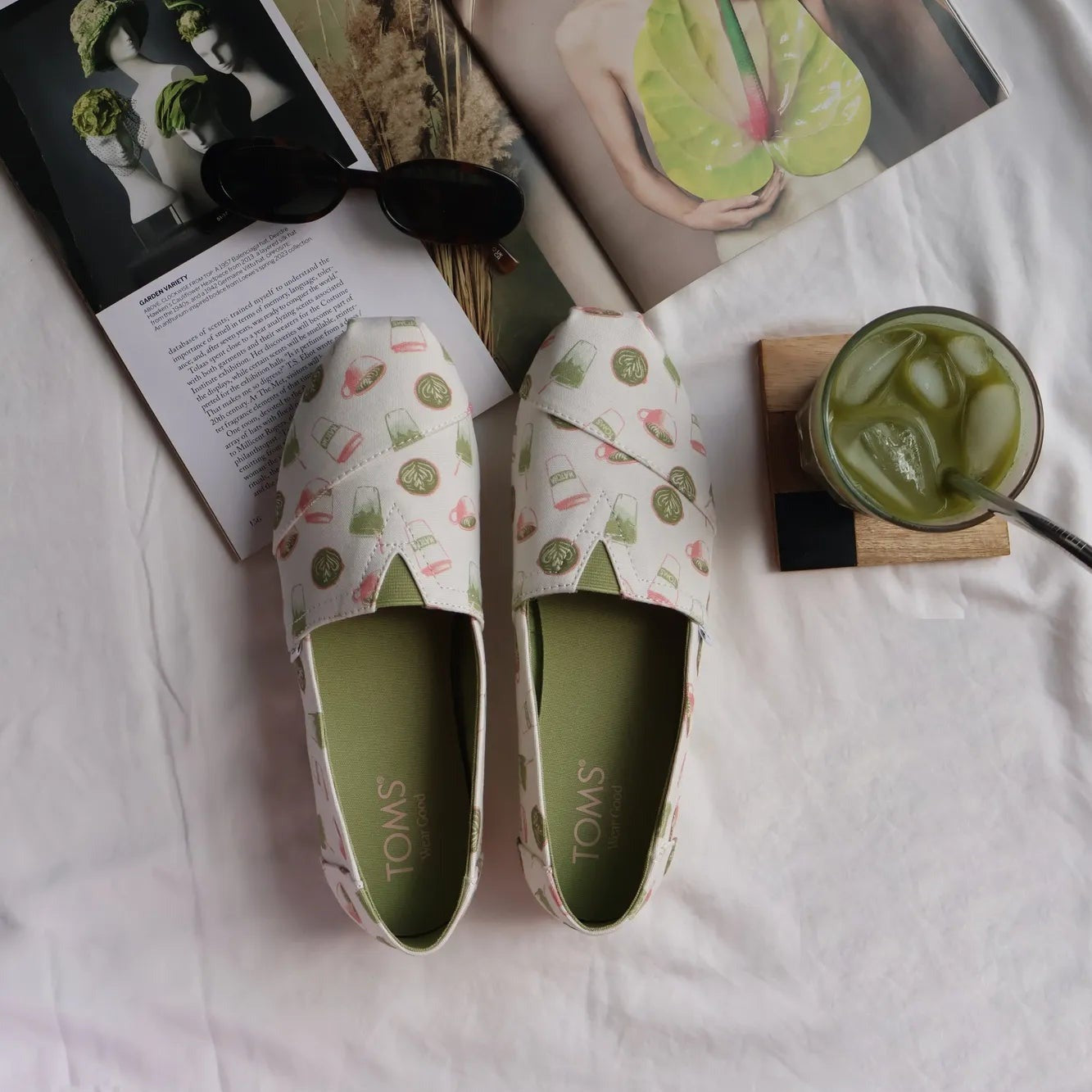 Womens Alpargata Classic Matcha Cafe Print