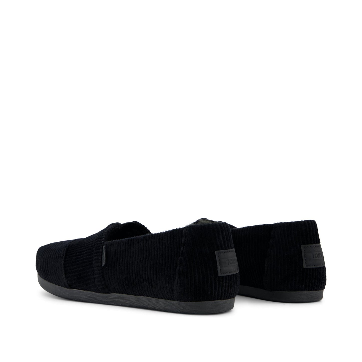 Womens Alpargata Classic Black Velvet Faux Fur