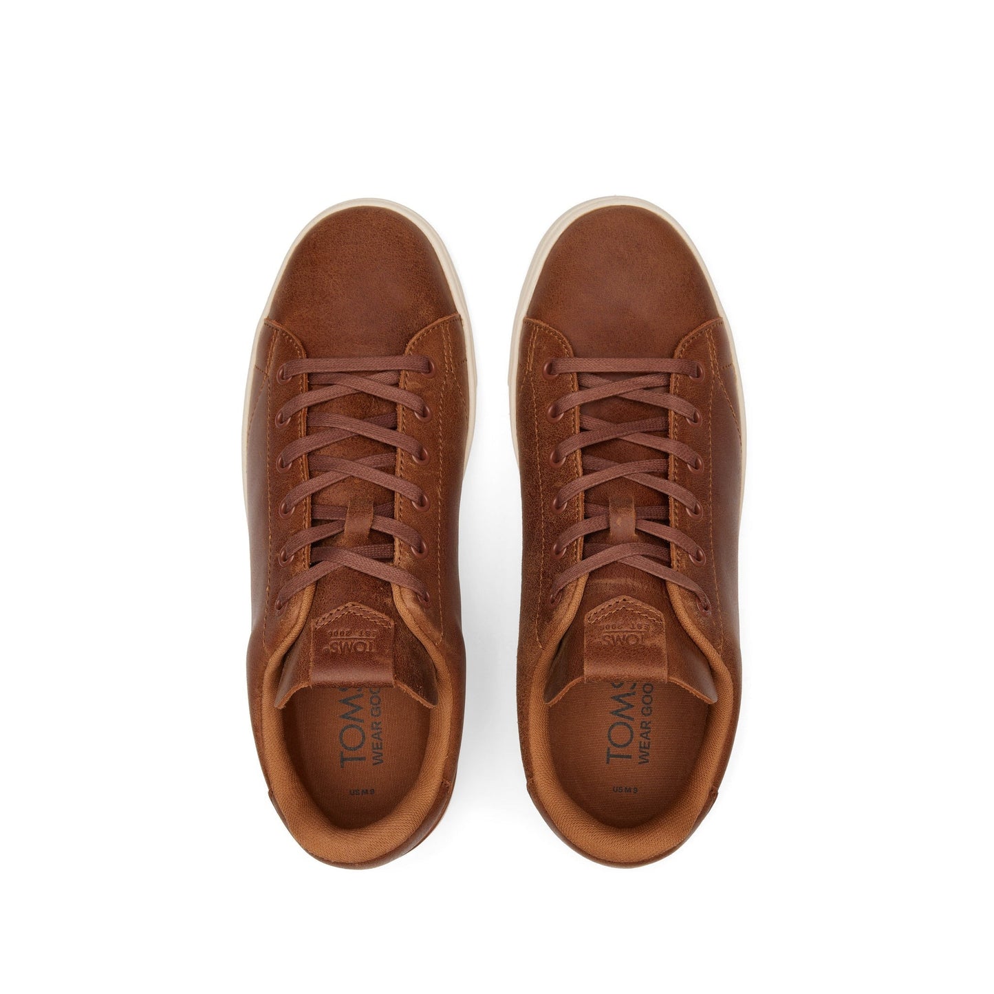 TRVL LITE Tan Leather Lace-Up Sneaker