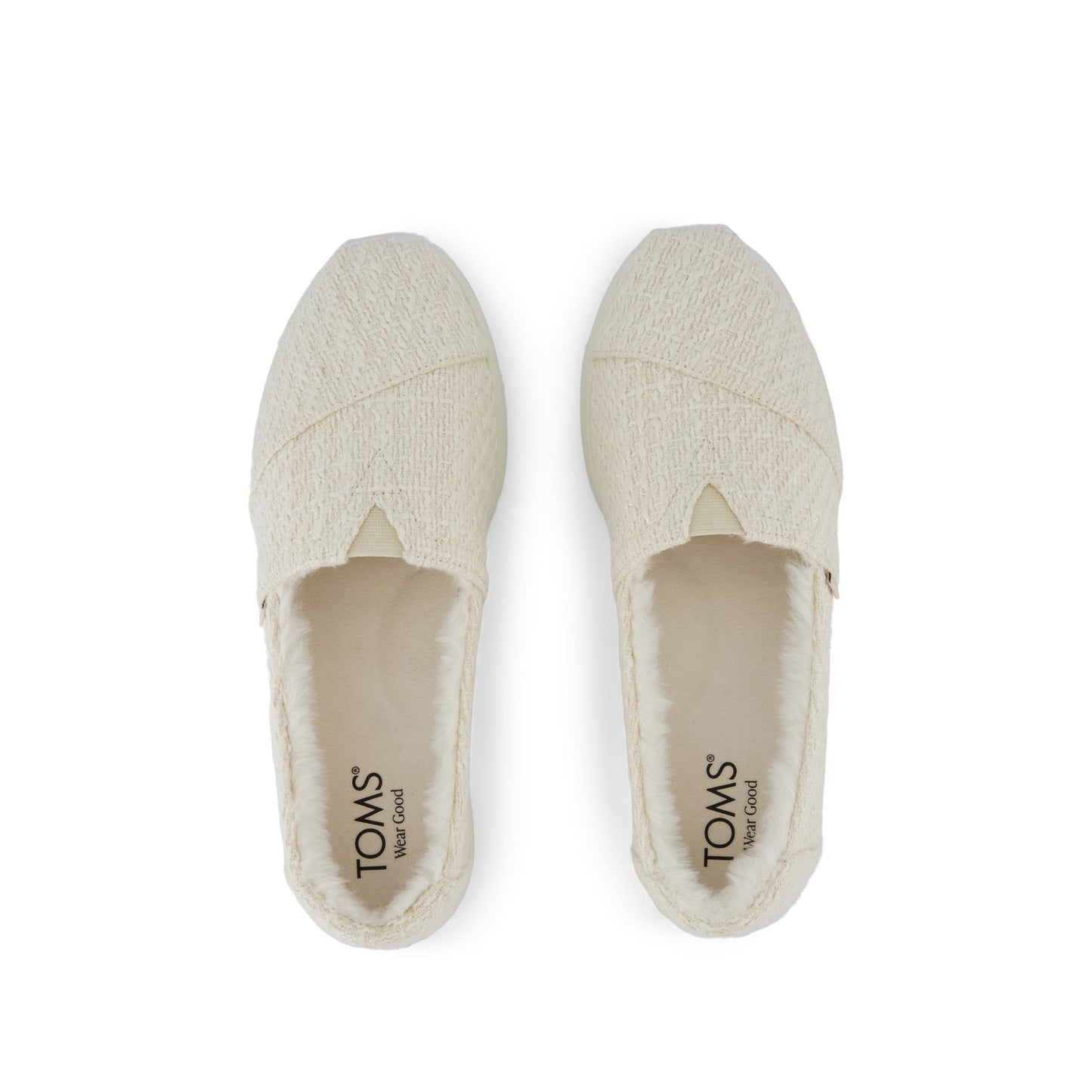 Womens Alpargata Plus Light Sand Metallic Faux Fur