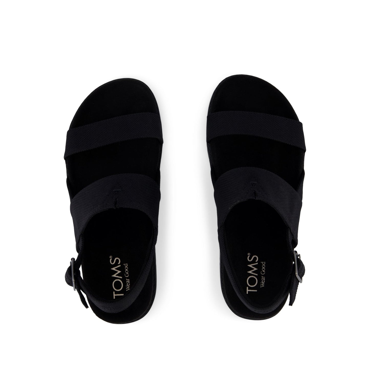 Marin Strap Sandal Black Heavy Canvas