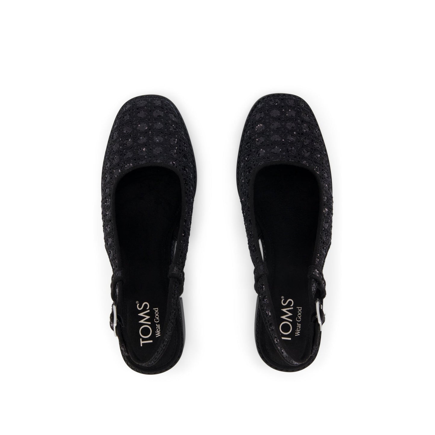 Womens Jaclyn Heel Black Geometric Sequins