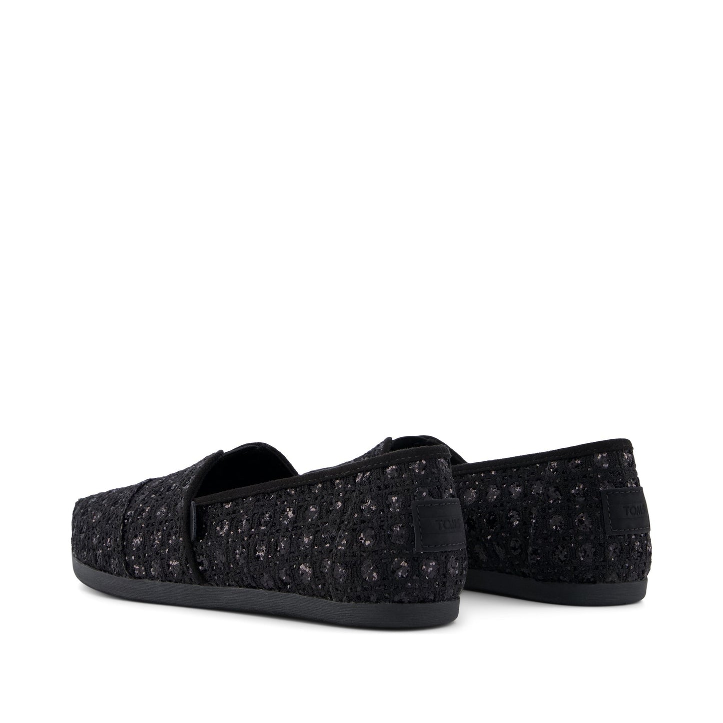 Womens Alpargata Classic Black Geometric Sequins