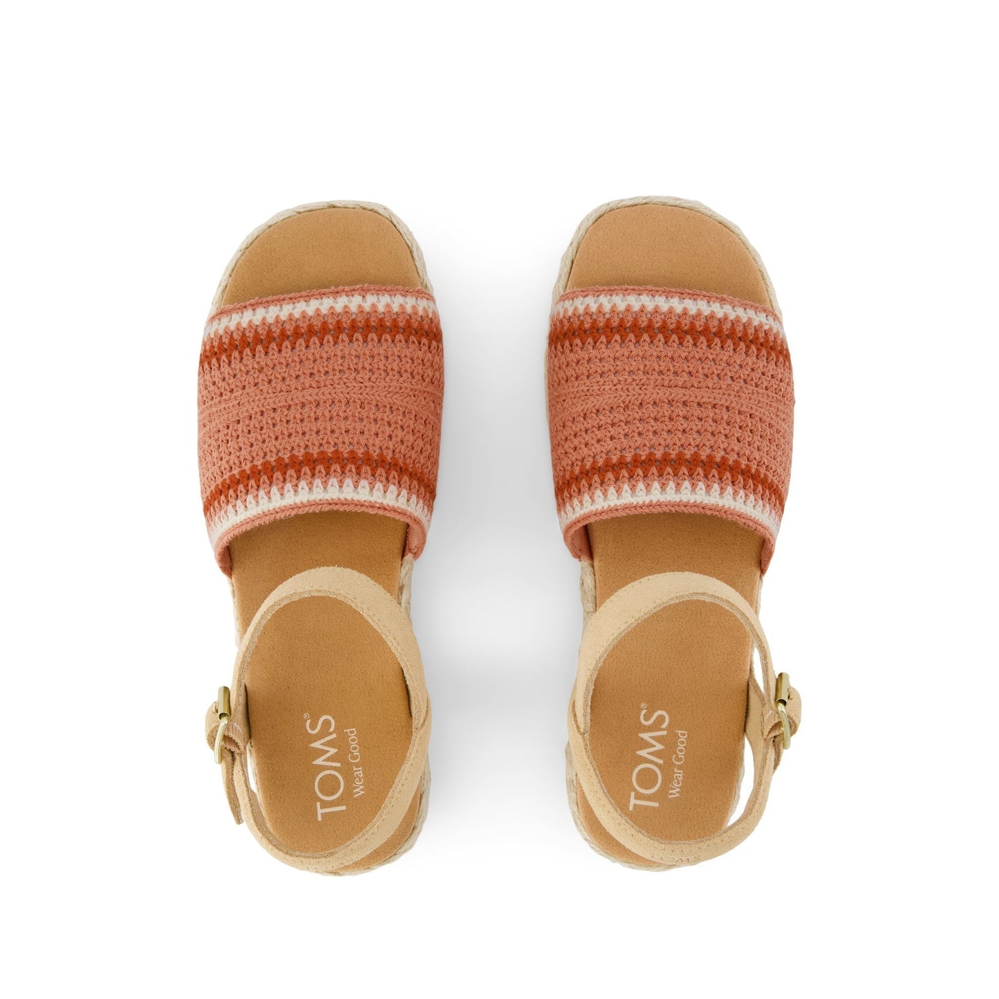 Womens Abby Flatform Espadrille Sandal Bloom Crochet