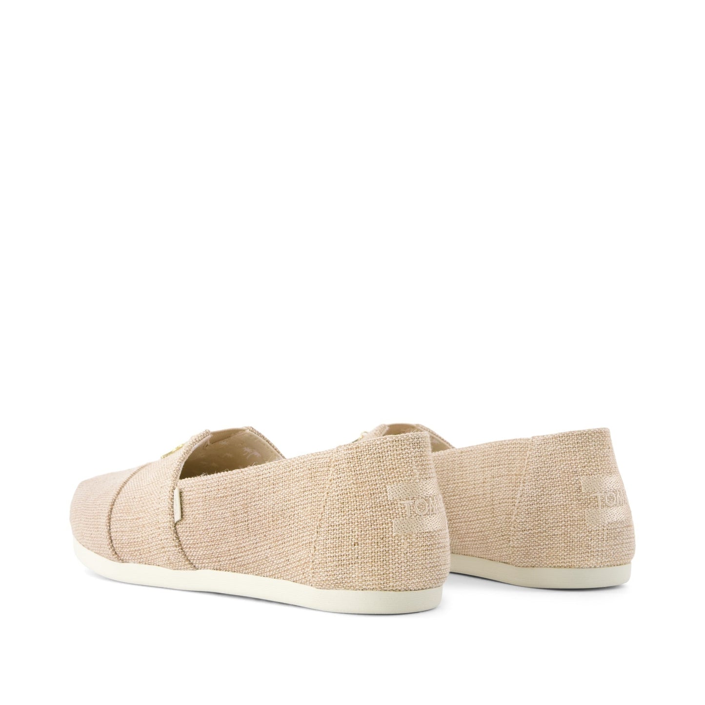 Womens Alpargata Classic Naural Undyed Heritage Canvas w/ Toms Charm