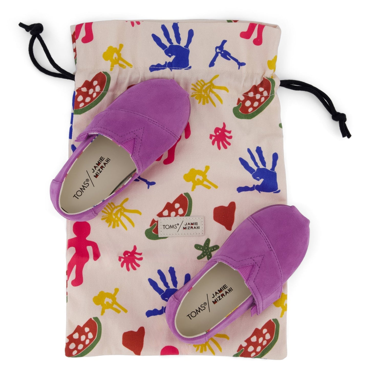 TOMS x Jamie Mizrahi Alpargata Classic Pink Suede Toddler Shoe