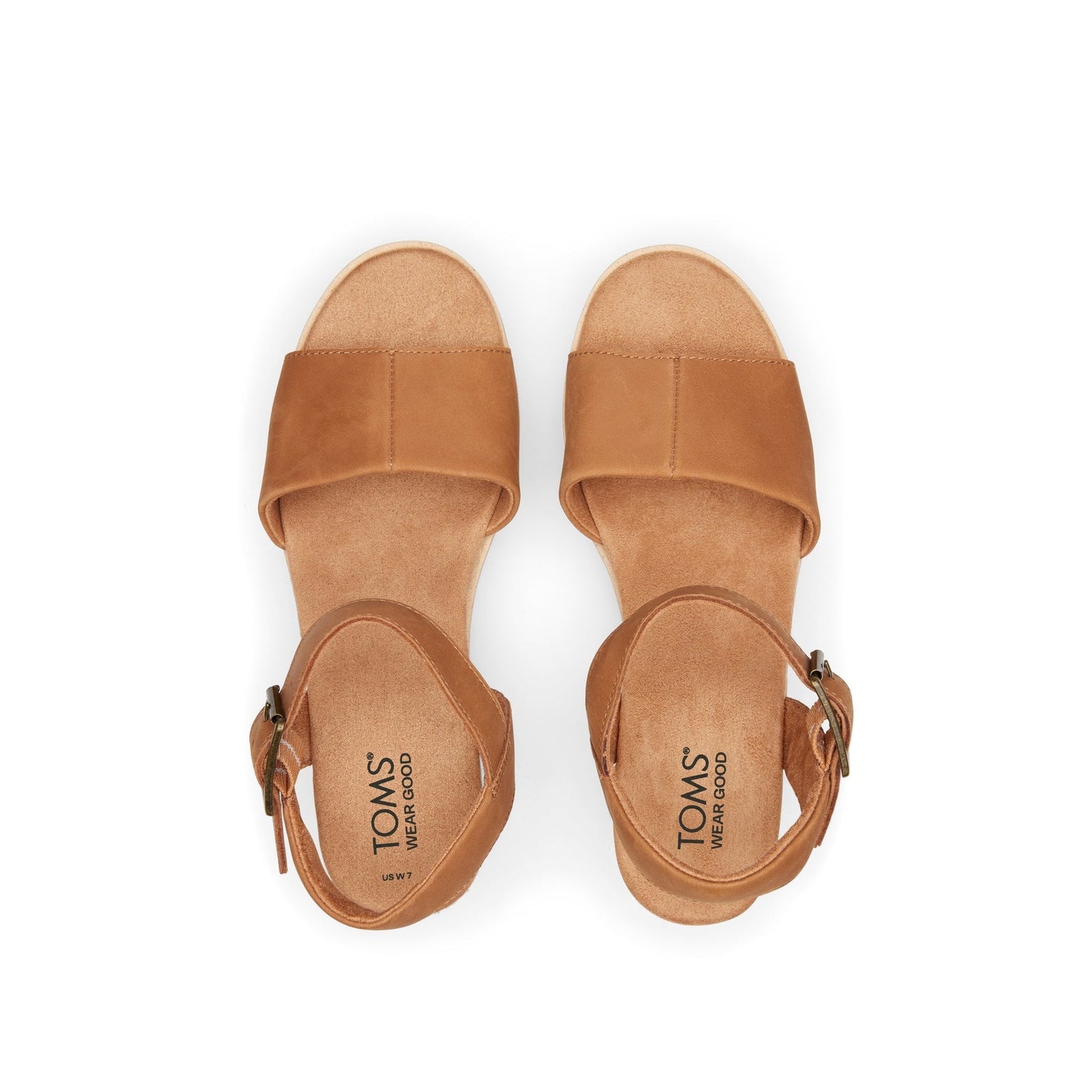 Diana Tan Leather Wedge Sandal