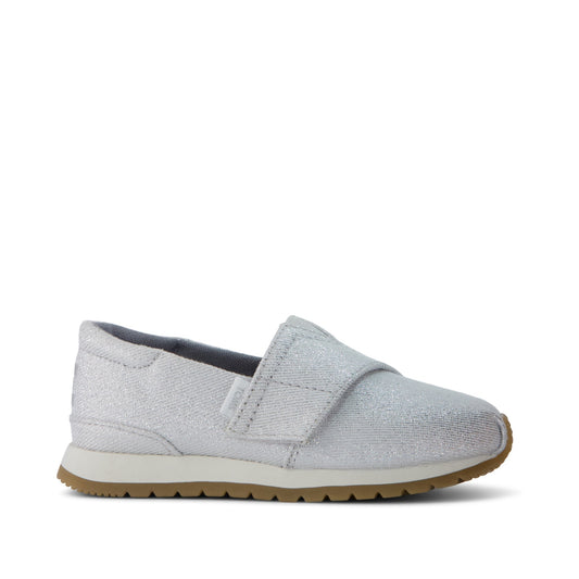Resident Plus Toddler Sneaker Silver Metallic Twill