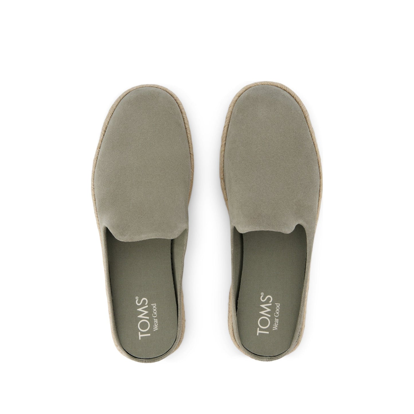 Santiago Mule Vetiver Grey Suede