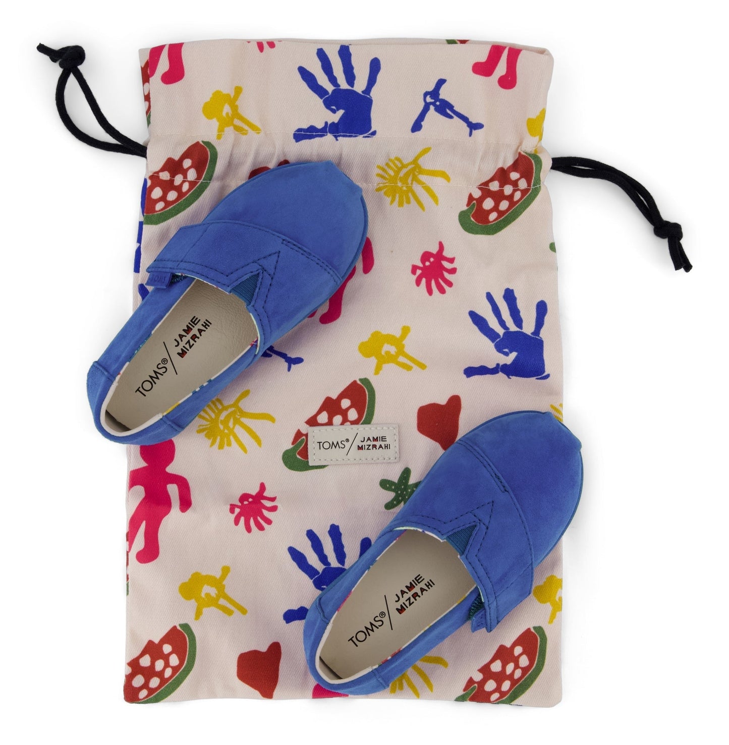 TOMS x Jamie Mizrahi Alpargata Classic Blue Suede Toddler Shoe