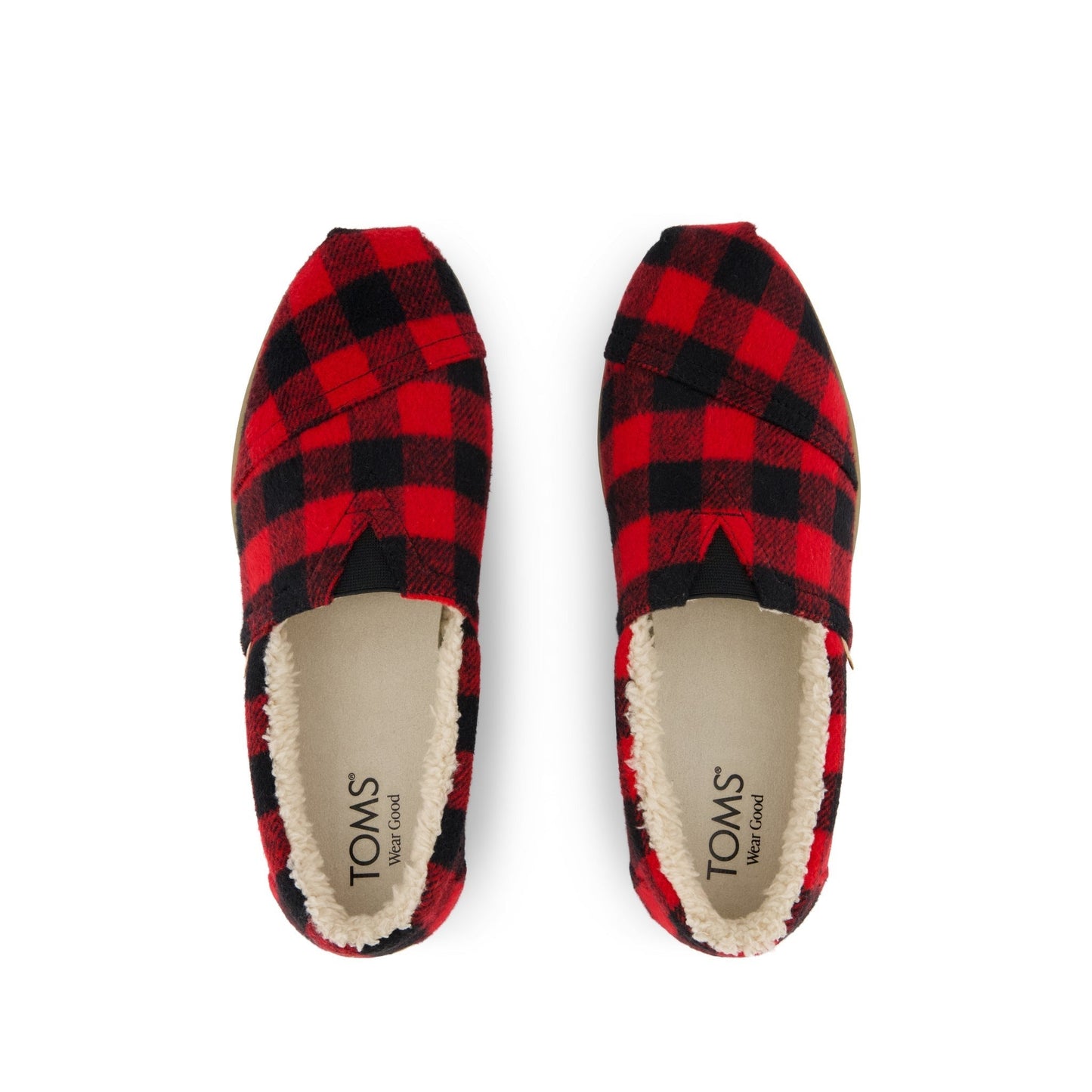 Mens Alp FWD Buffalo Plaid Red Faux Shearling