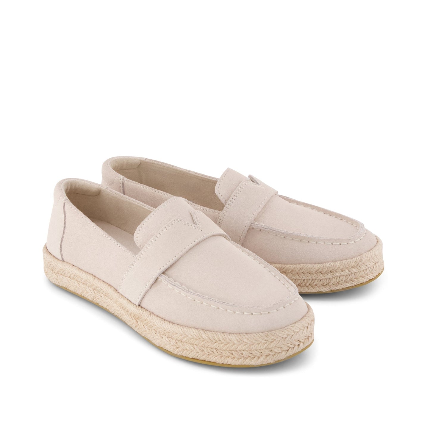 Womens Blakely Loafer Espadrille Taupe Suede