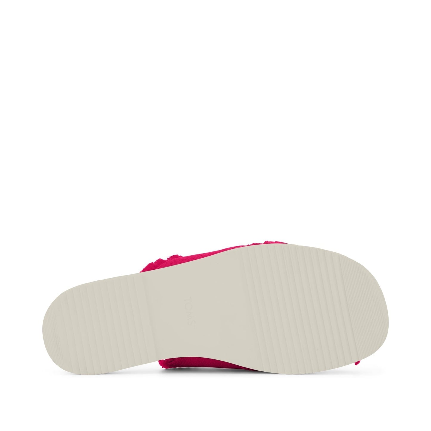 Womens Mae Crossover Slide Sandal Fuchsia Heritage Canvas Fray