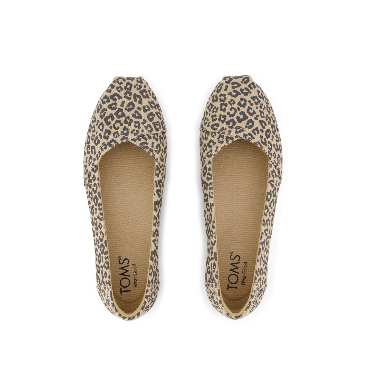 Womens Alpargata Ballet Flat Natural Leopard Spots