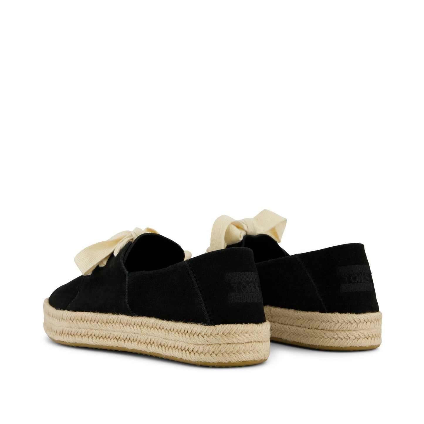 Womens Carolina Lace-Up Espadrille Black Suede