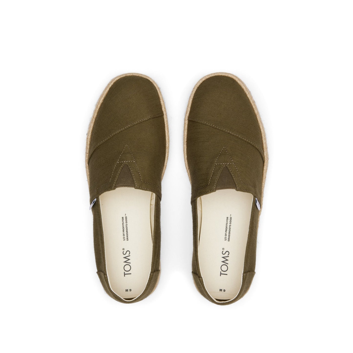 Alpargata Rope 2.0 Espadrille Olive Recycled Cotton Slubby Woven