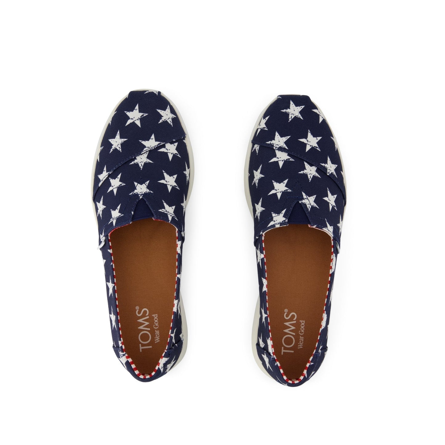 Womens Alpargata Plus Navy Stars Canvas