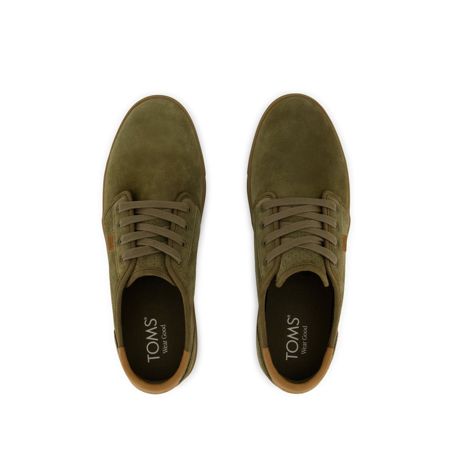 Mens Carlo 2.0 Lace-Up Sneaker Military Olive Perforated Suede