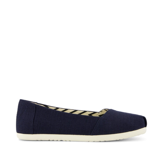 Womens Alpargata Ballet Flat Navy Heritage Canvas