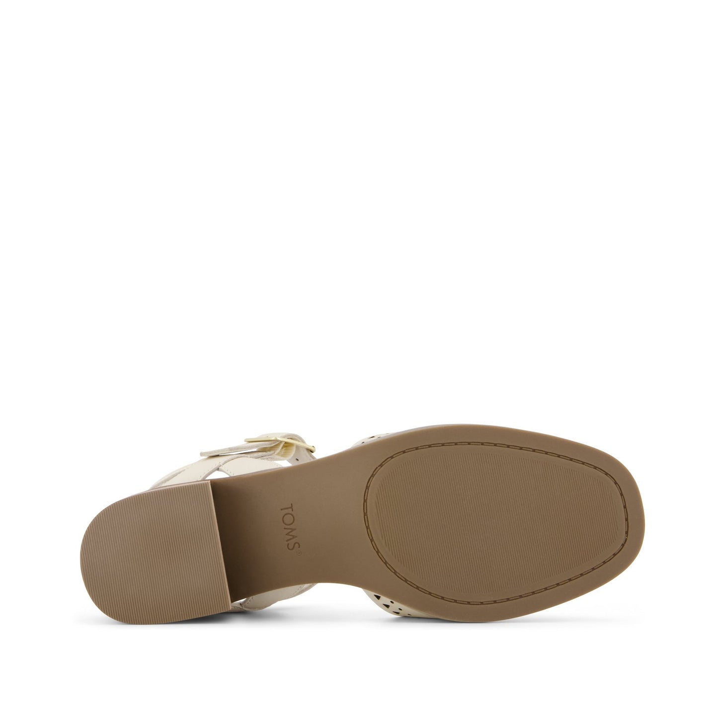 Womens Jaclyn Heel Light Sand Perforated Leather