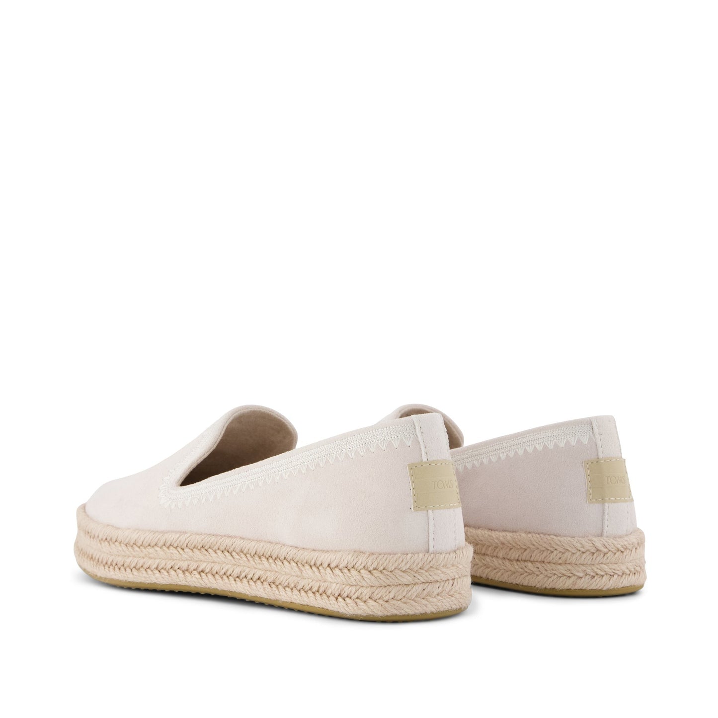 Womens Carolina Espadrille Embroidered Taupe Suede