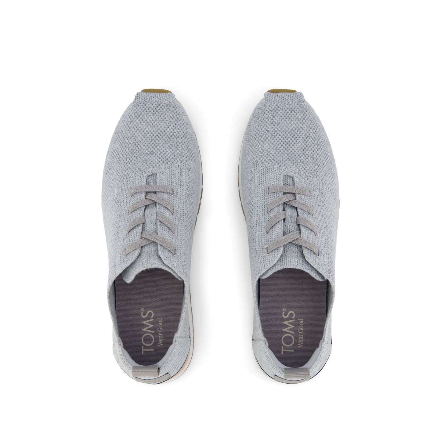 Womens Resident Plus Lace-Up Grey Knit