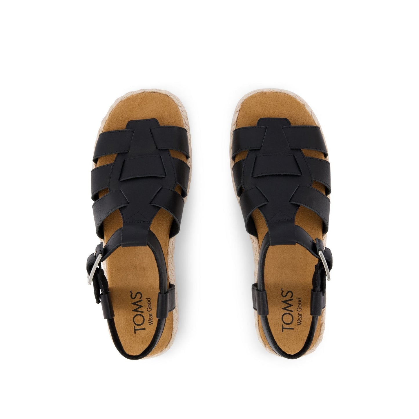 Womens Jac Fisherman Sandal Black Leather