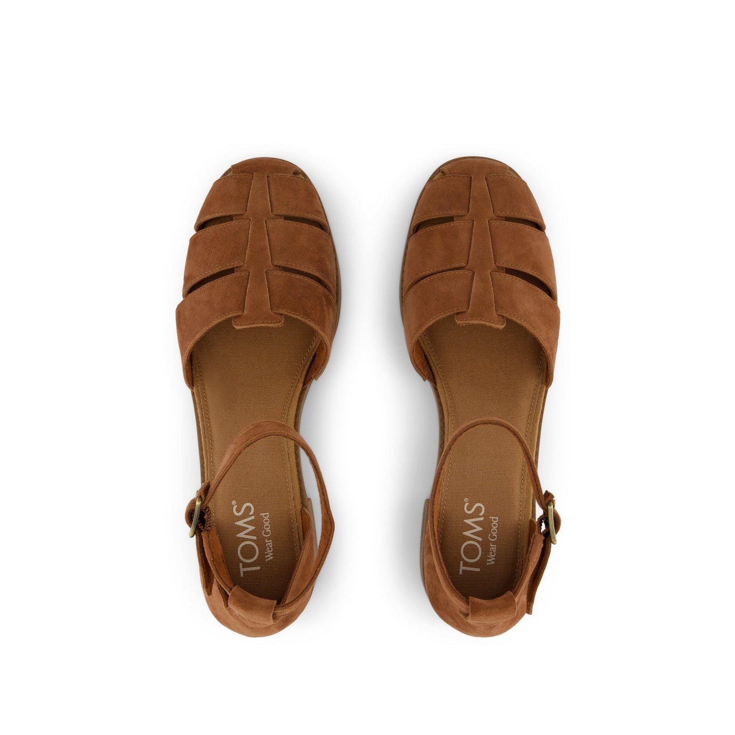 Jaclyn Fisherman Heel Amber Brown Kid Suede