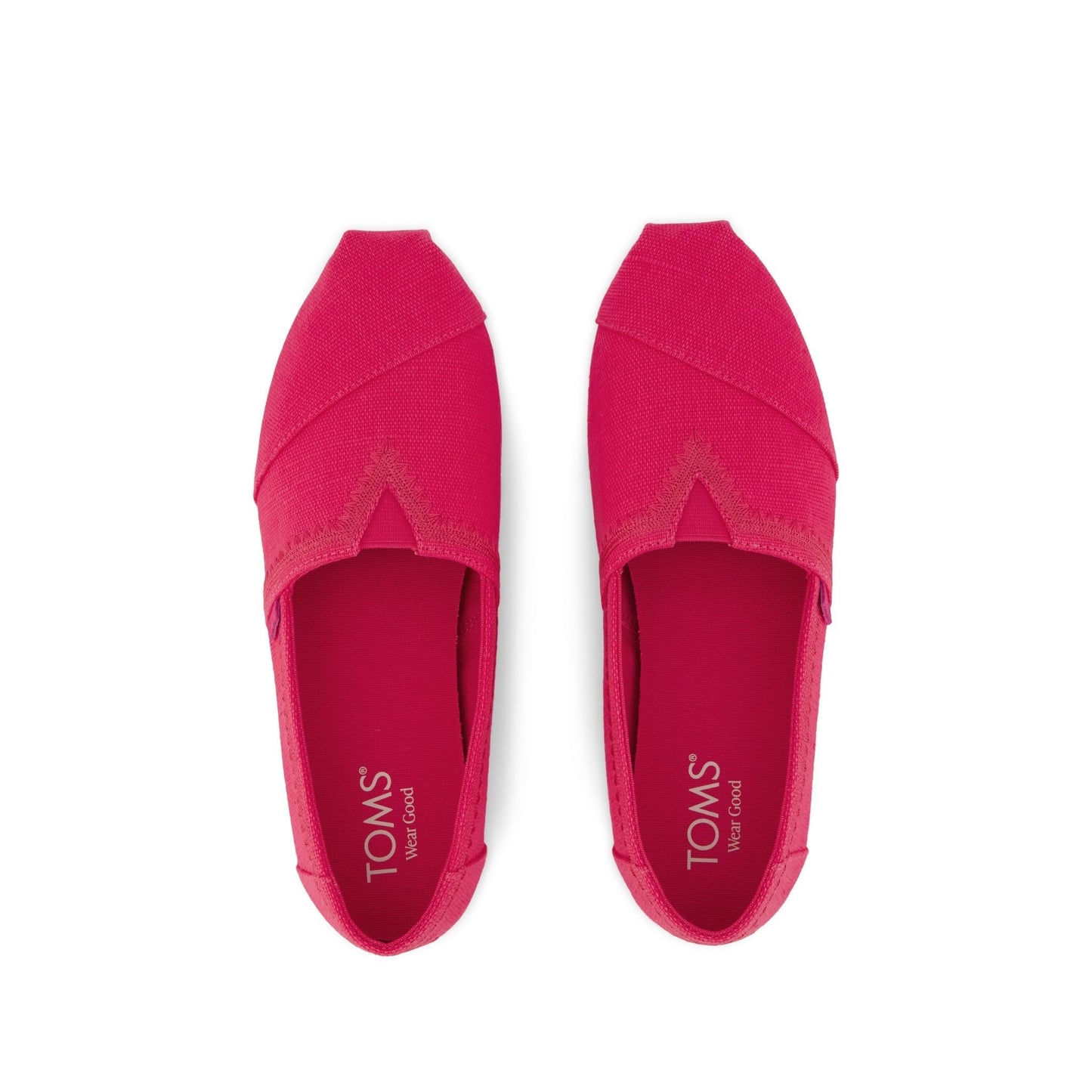Womens Alpargata Classic Fuchsia Embroidered Heritage Canvas
