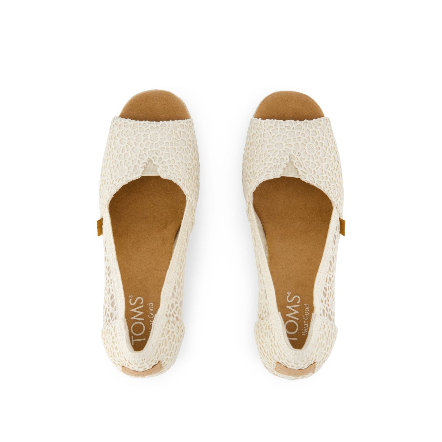 Womens Essential Wedge Natural Moroccan Crochet