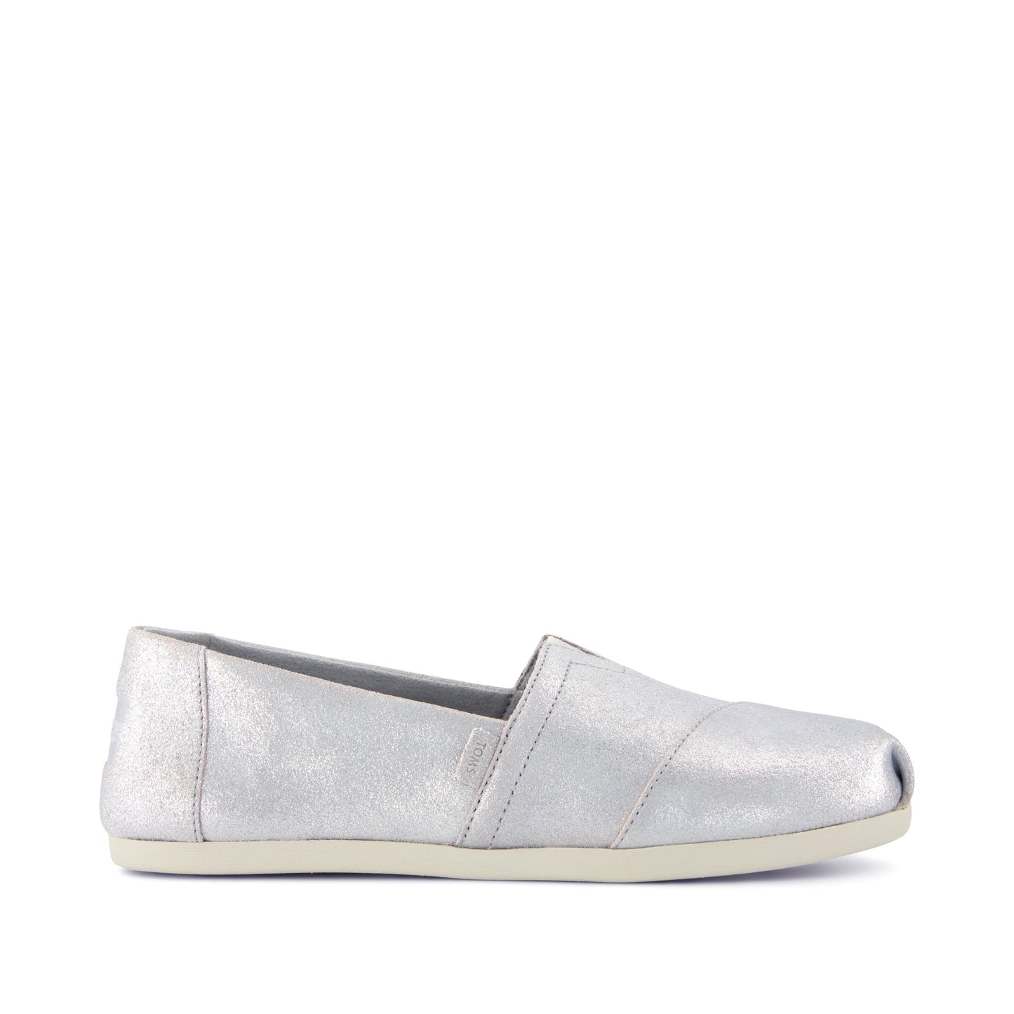 Womens Alpargata Classic Light Grey Metallic Suede