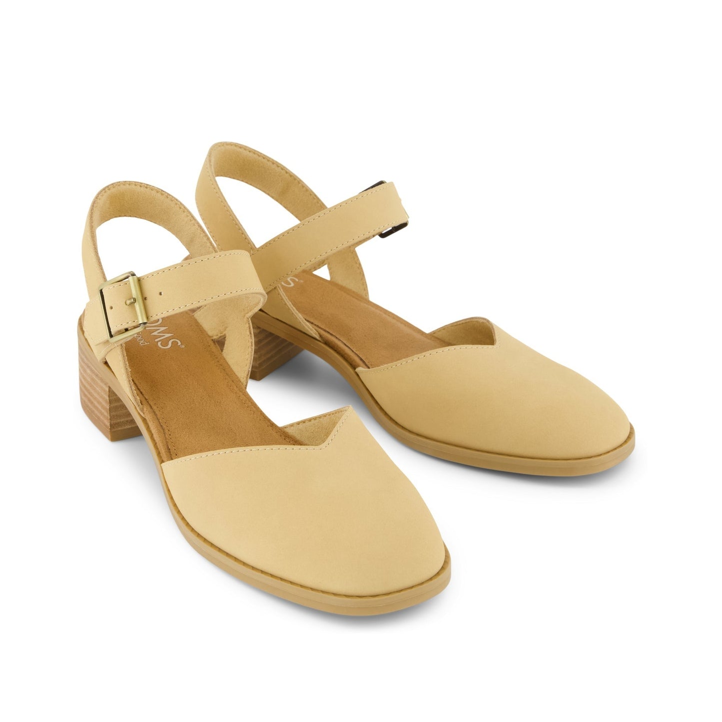 Womens Jaclyn Heel Light Caramel Nubuck Leather