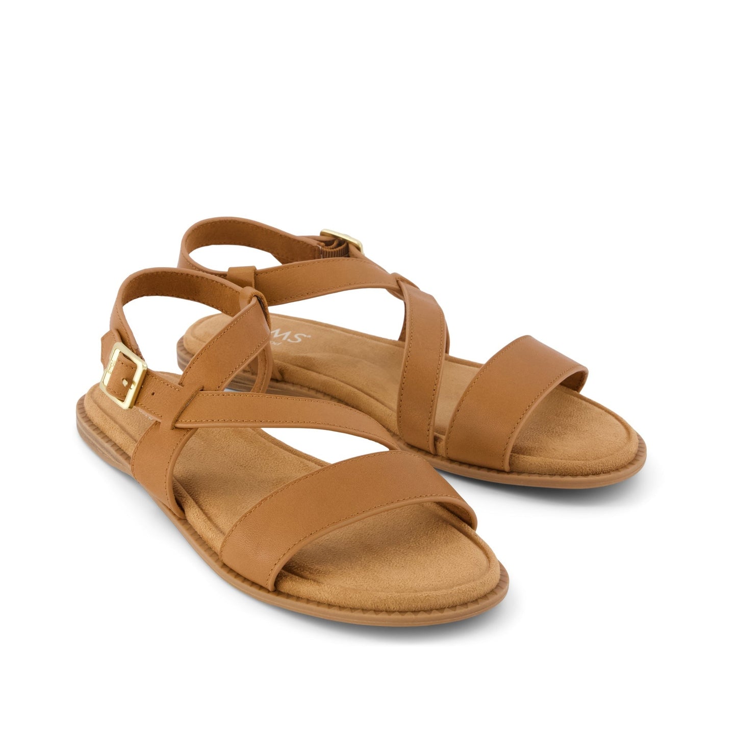 Womens Mar Strappy Sandal Brown Sugar Leather