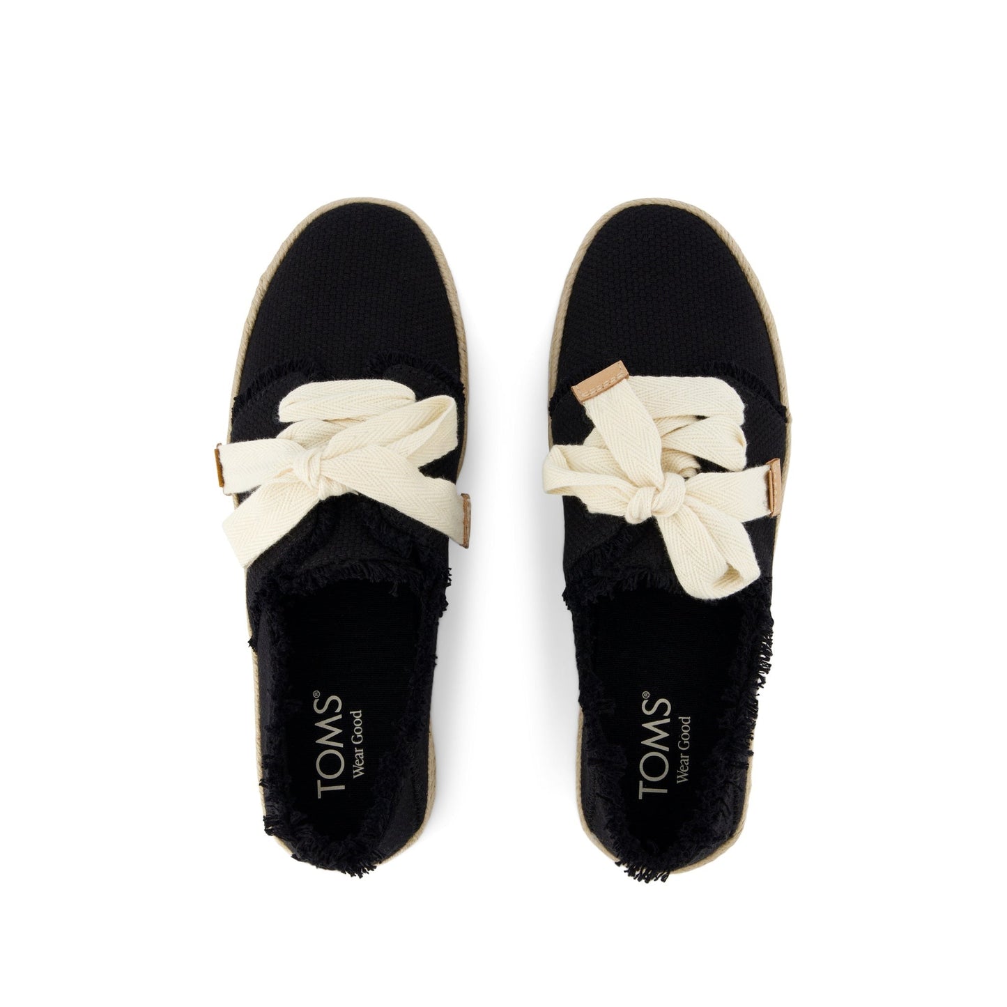 Carolina Lace-Up Espadrille Black Beachside Woven