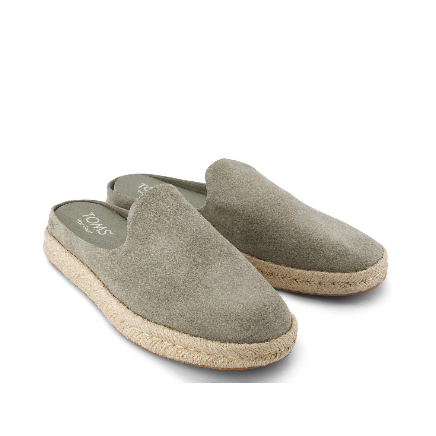 Santiago Mule Vetiver Grey Suede