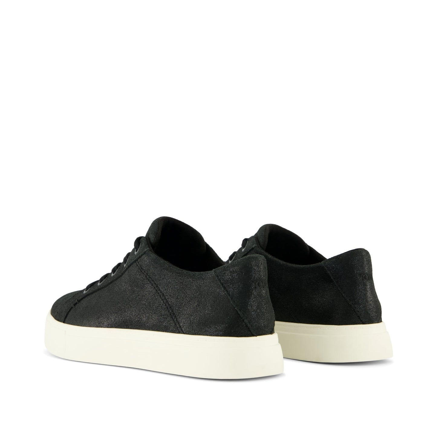 Womens Kameron Lace-Up Sneaker Black Metallic Suede